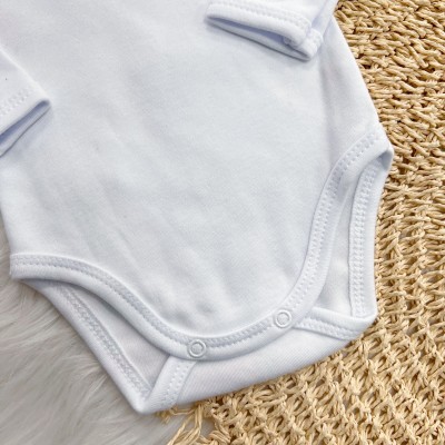 Conj. Body e Calça 100% Algodão Egípcio com Proteção UV50+ - Off White